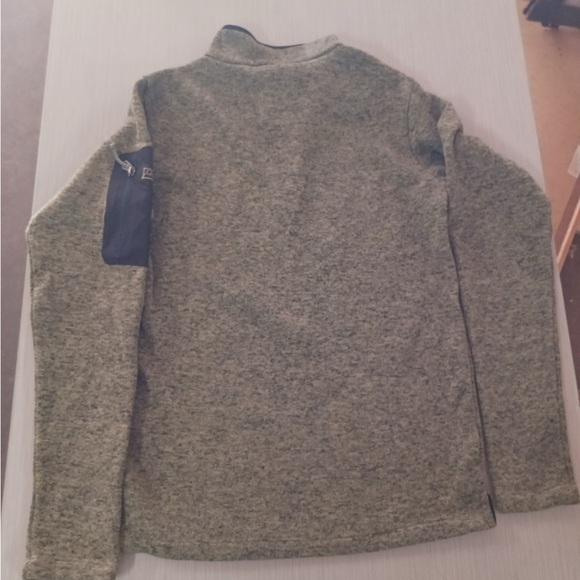 Avalanche Green Thermal Layering Fleece Collared 1/4 Zip Outdoor Jacket Small - Picture 6 of 7